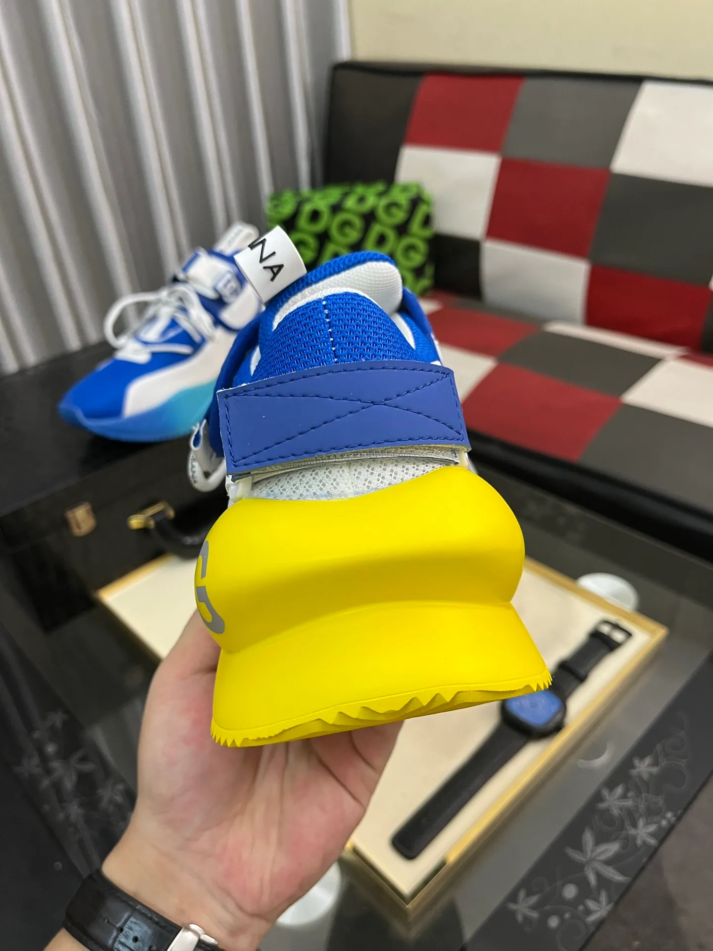 Men's shoes 💰540⌚️⌚️【DG～】Couple casual shoes 2025z cabinet simultaneous sale 🔶Size: 35-46#️⃣The upper is made of multi-material splicing ➕Mesh lining, comfortable and breathable, sole: original comfortable and wear-resistant outsole, ⚠️The real thing📱Photographed🎬The real thing is better📢📢📢